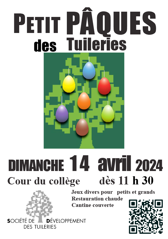 affiche petit pâques 2023 des tuileries