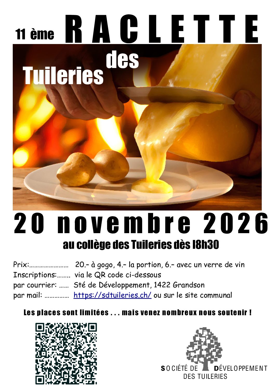 affiche raclette 2023 des tuileries